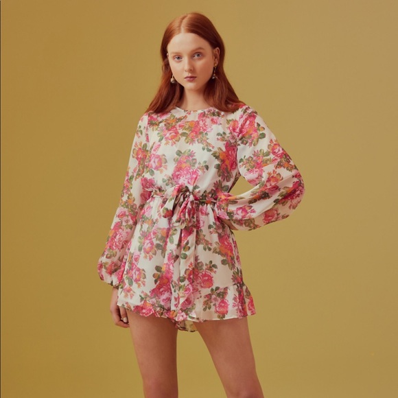 Keepsake floral romper - Picture 1 of 7